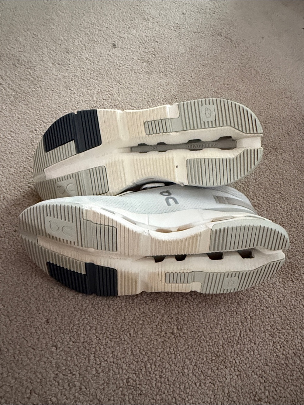 On Running Cloudnova 2 Women’s Athletic Sneakers in Ice/Sand - Picture 4 of 4
